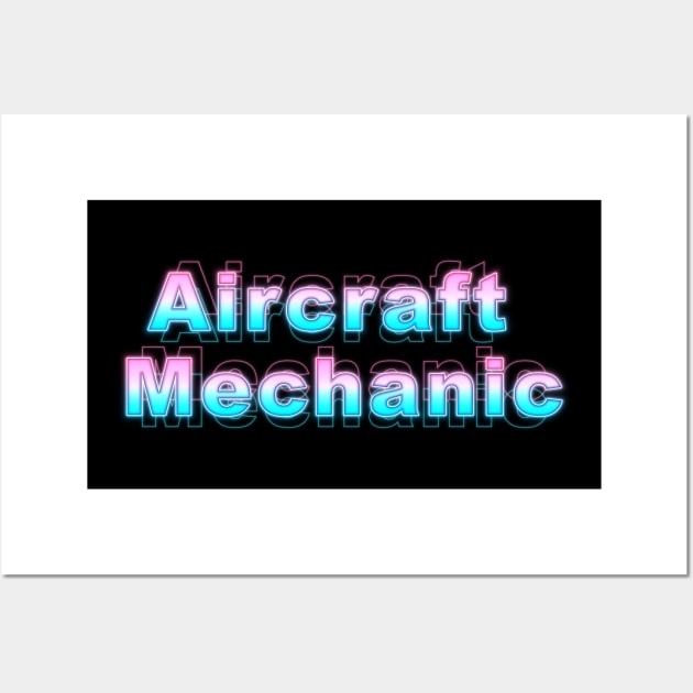 Aircraft Mechanic Wall Art by Sanzida Design